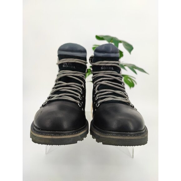 Sorel Men's Madson II Hiker WP Black Leather Chukka Boots Size 10 US - Picture 3 of 9